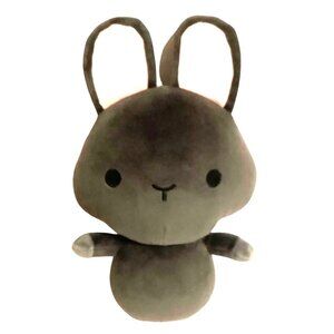 Sweet Jiji Gray Bunny Rabbit Plush Toy Pink Ears Soft Stuffed Animal 11.5 Kawaii
